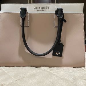 Tan colored Kate Spade tote bag